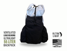Load image into Gallery viewer, 55L Multi-Day UL Framed Backpack with Mega-Pockets