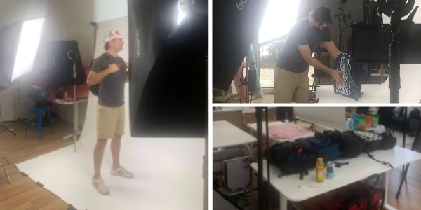 Our First Photo Shoot - Cool-Dry Frame on 5 Different Backpacks