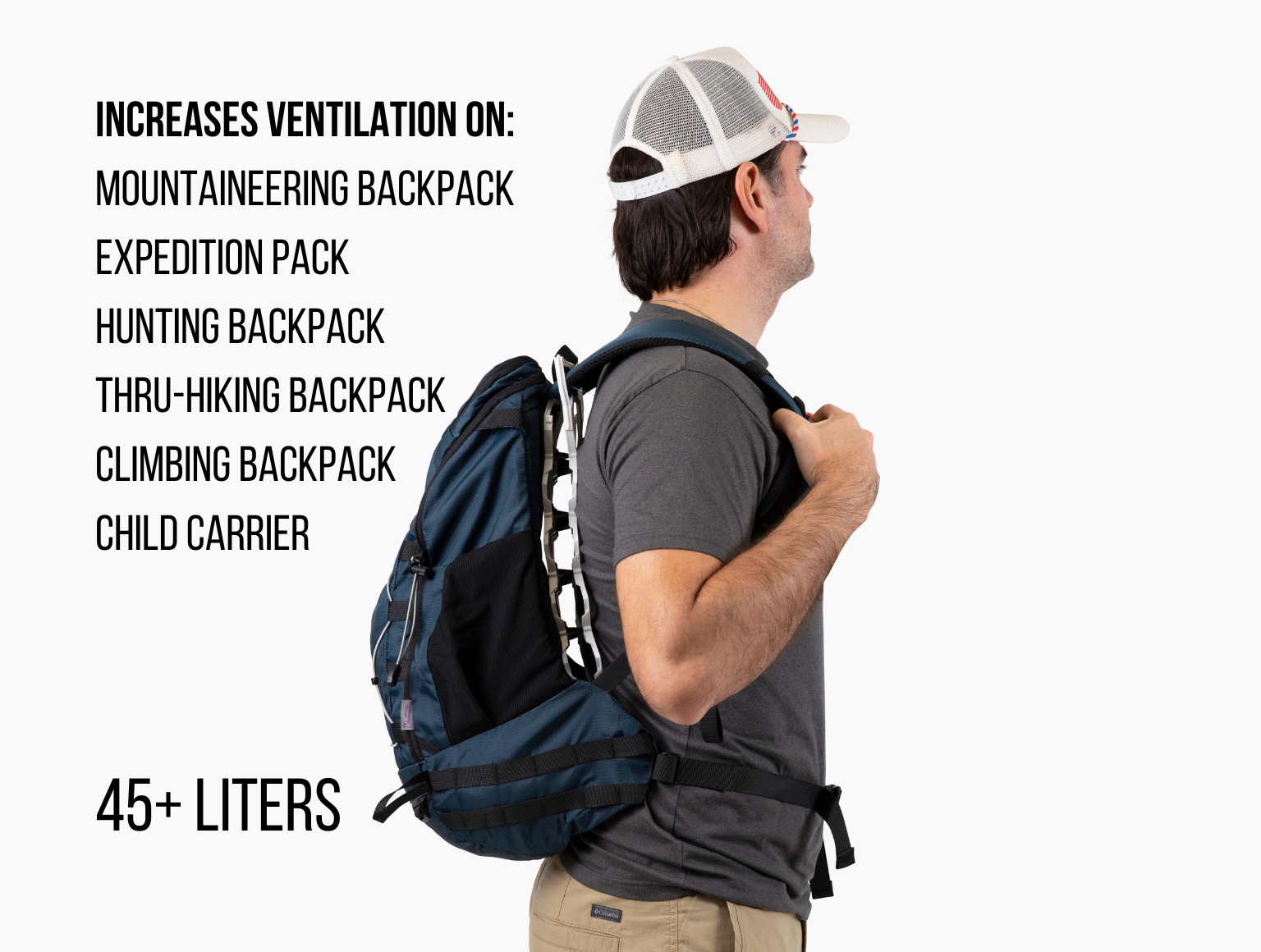 Vaucluse Ultralight Ventilation Backpack Frame - Increase Back Airflow ...