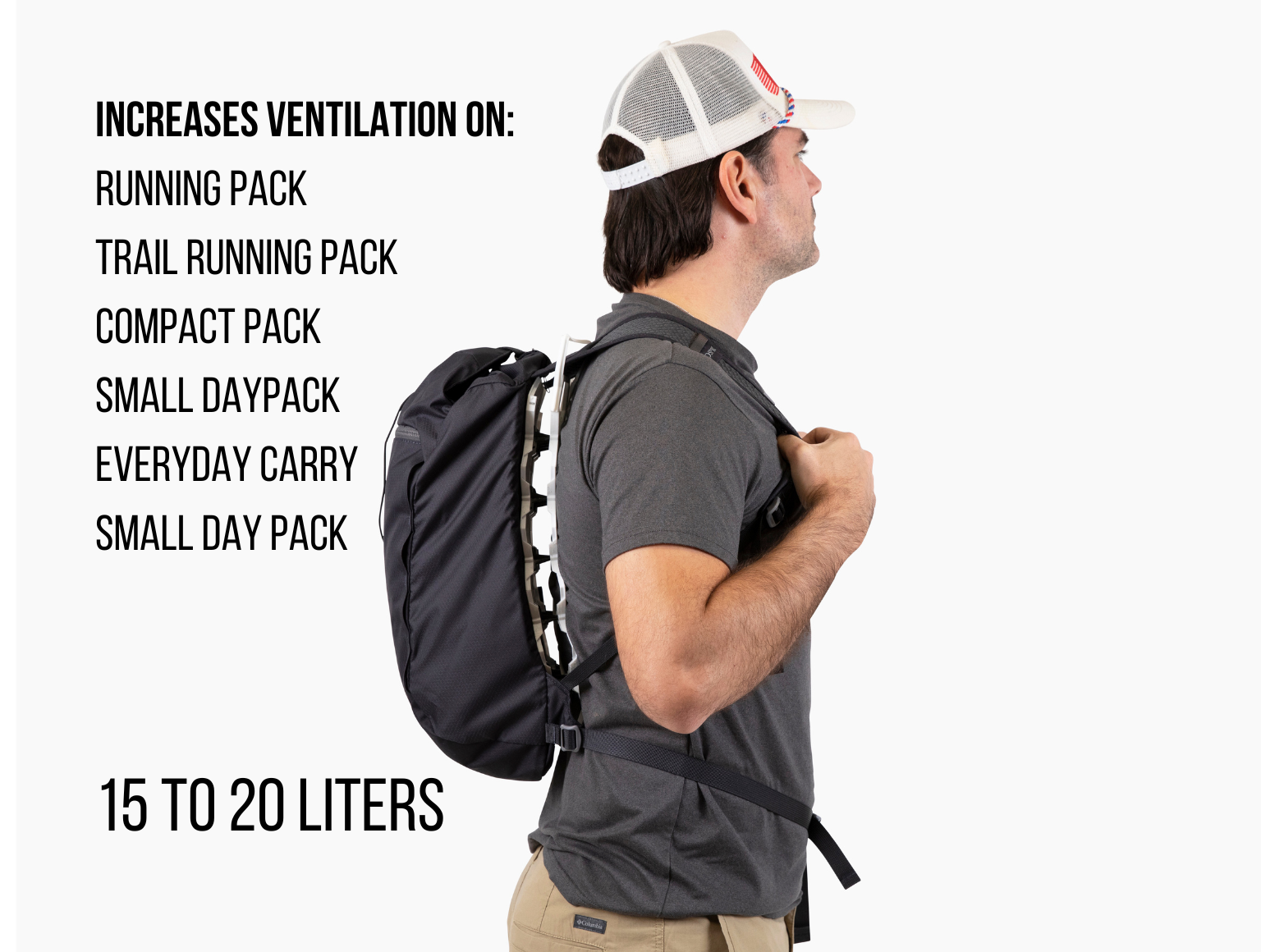 Vaucluse Ultralight Ventilation Backpack Frame - Increase Back Airflow ...