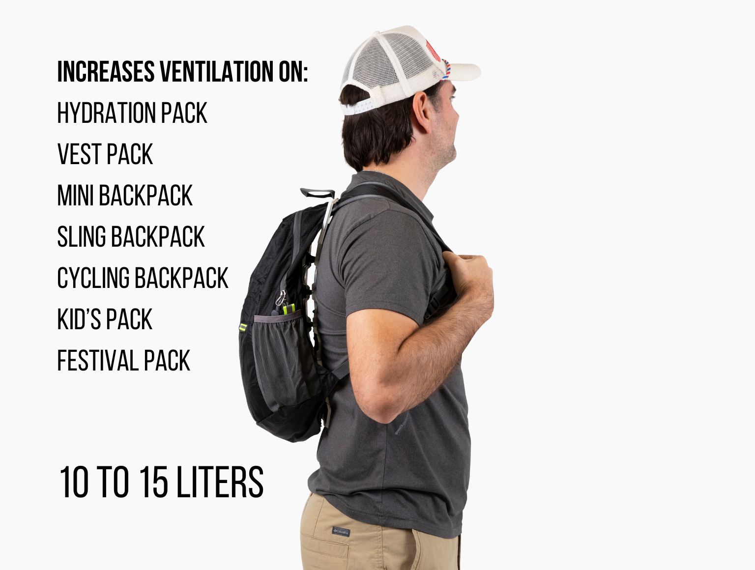 Vaucluse Ultralight Ventilation Backpack Frame - Increase Back Airflow ...