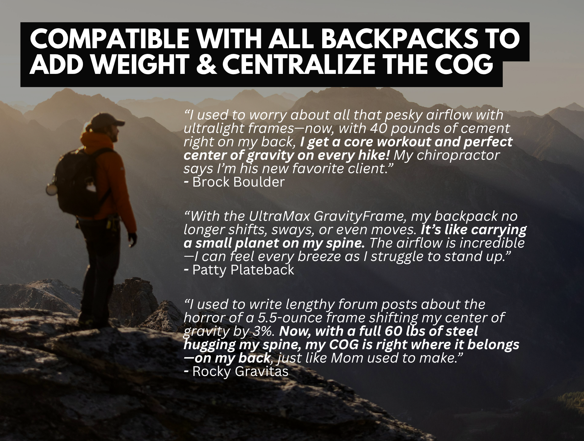 Ultraheavy COG Frame™ – For Hardcore Center-of-Gravity Purists