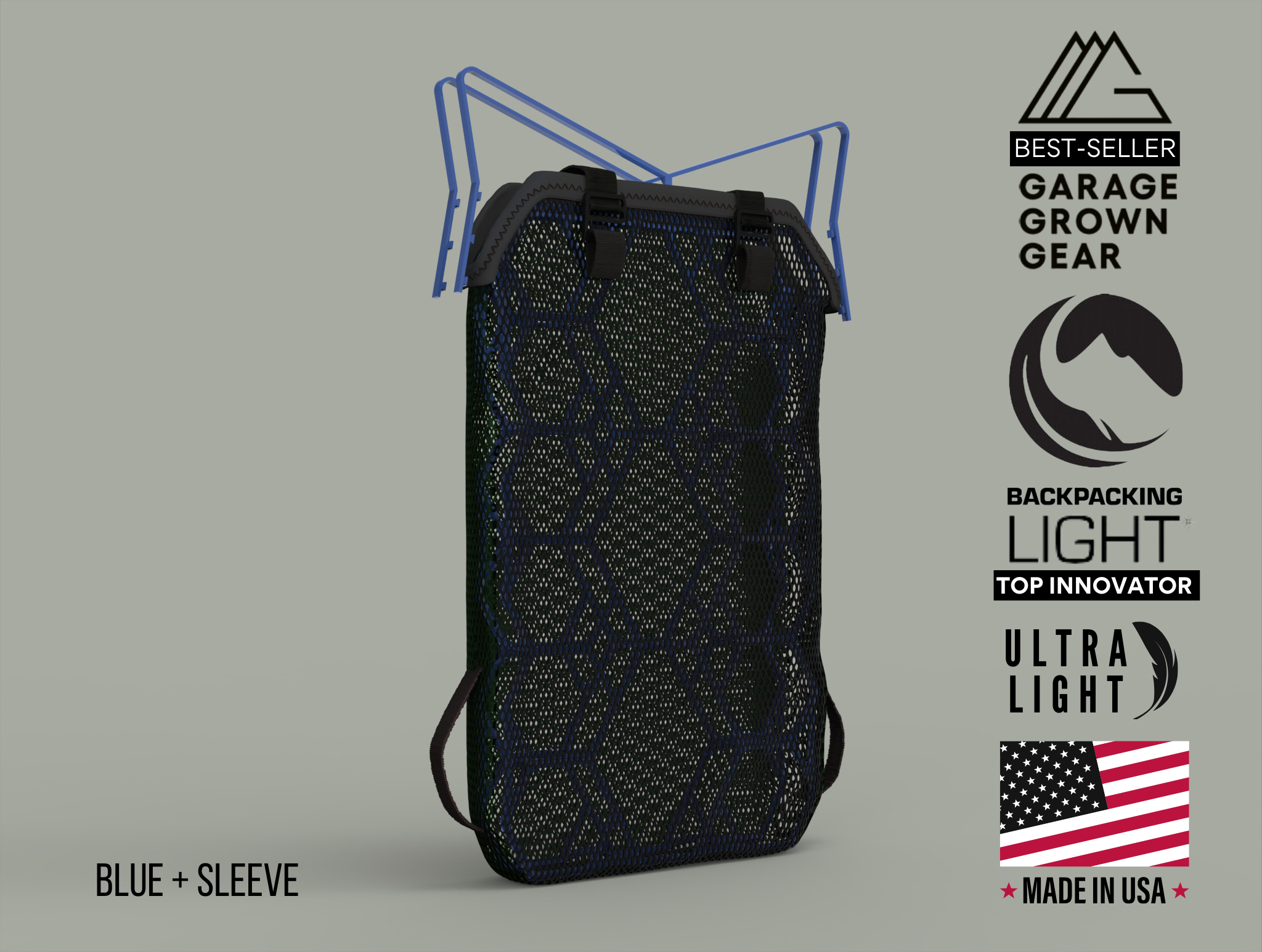 Buy in Bulk - Ultralight Ventilation Backpack Frame & Mesh Sleeve