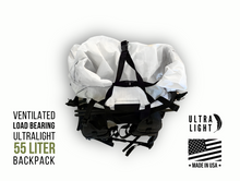 Load image into Gallery viewer, 55L Dyneema Load-Bearing Pack with Ventilation Frame
