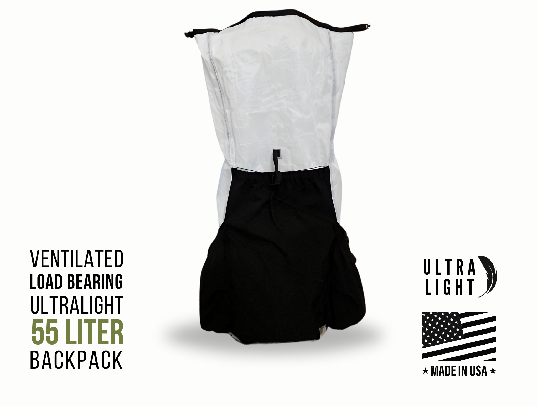 55L Multi-Day UL Framed Backpack with Mega-Pockets