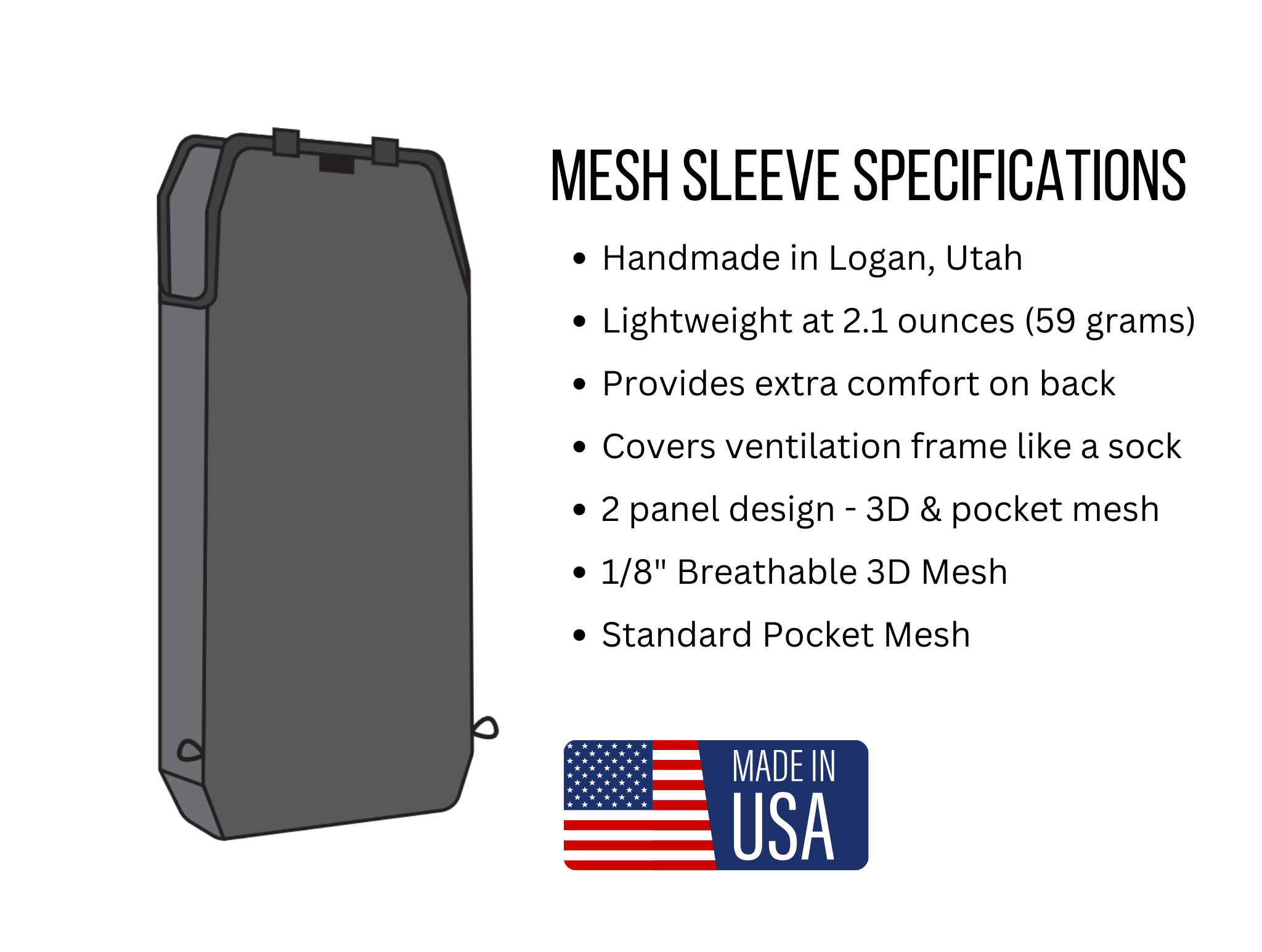 Ultralight Backpack Ventilation Frame & Sleeve