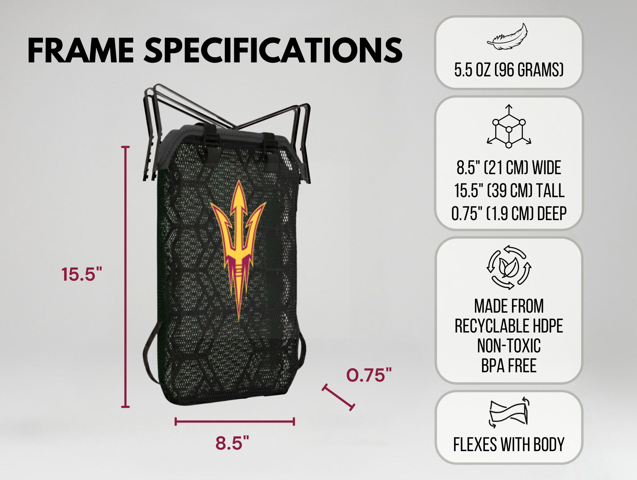 Arizona State Backpack Ventilation Frame UL2