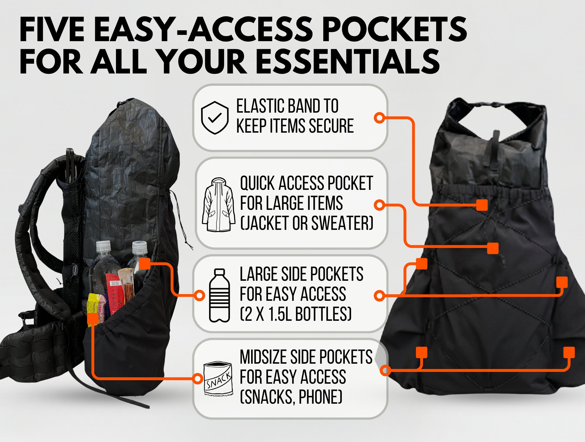 50L Dyneema Pack + UL3 Frame