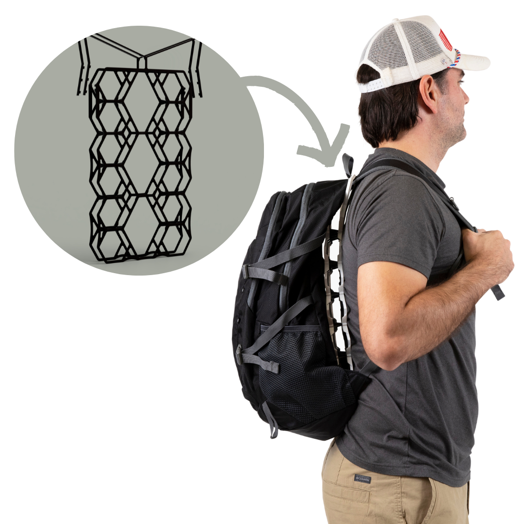 Breathable Ruck Frame Vaucluse Backpack Ventilation Gear - Ultralight Airflow Systems