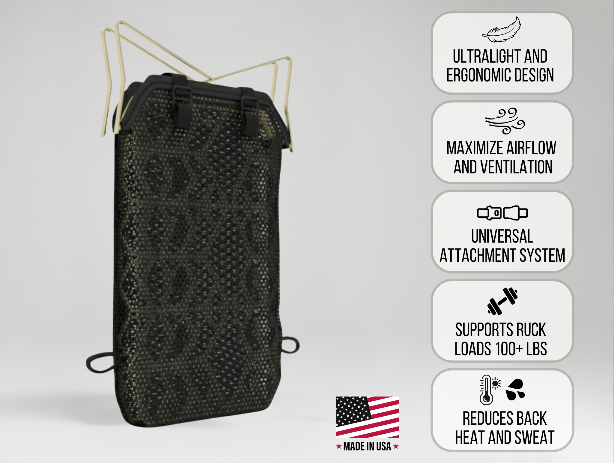 Military Ruck Ultralight Ventilation Frame & Sleeve