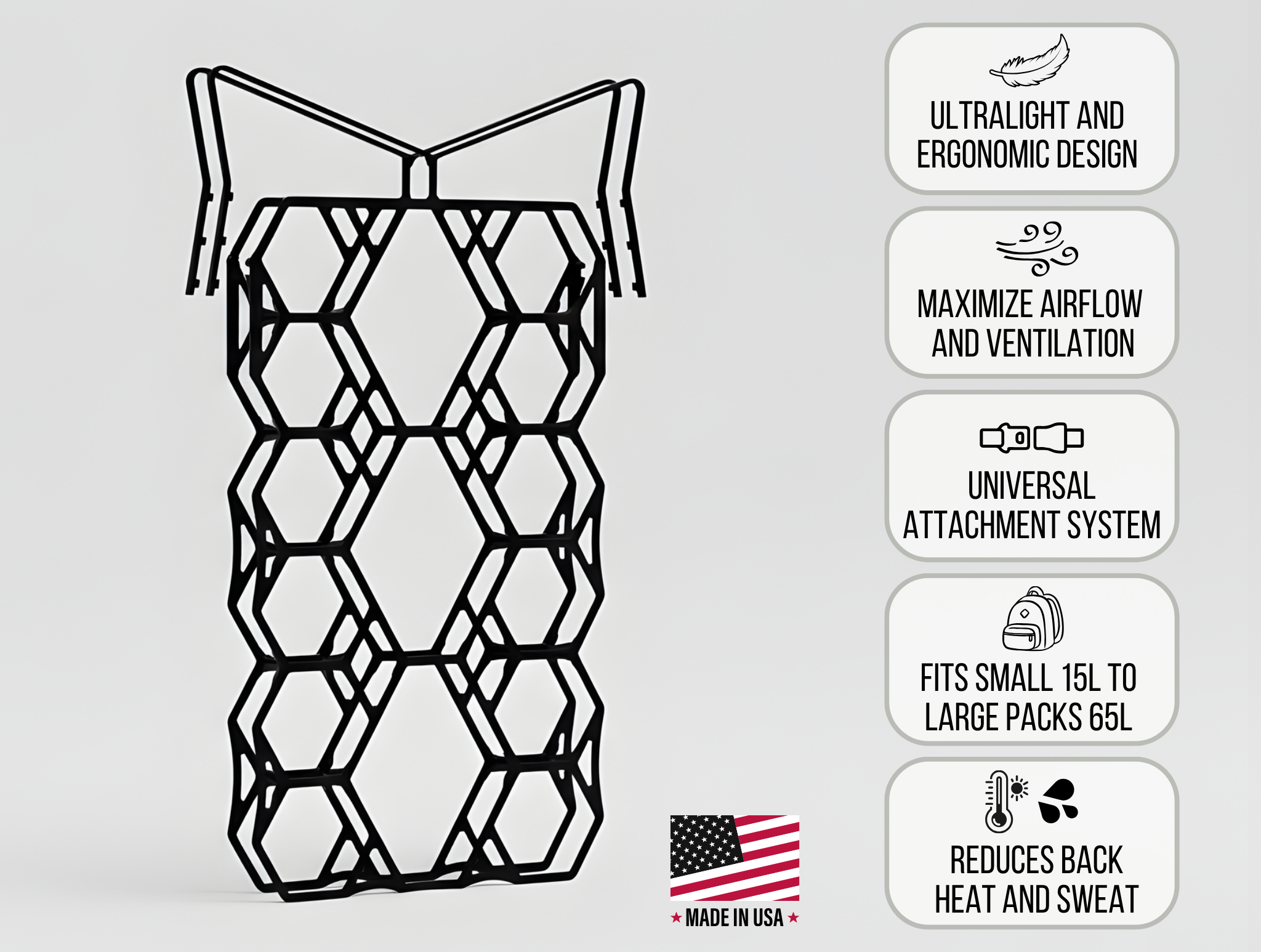 Ultralight Backpack Ventilation Frame