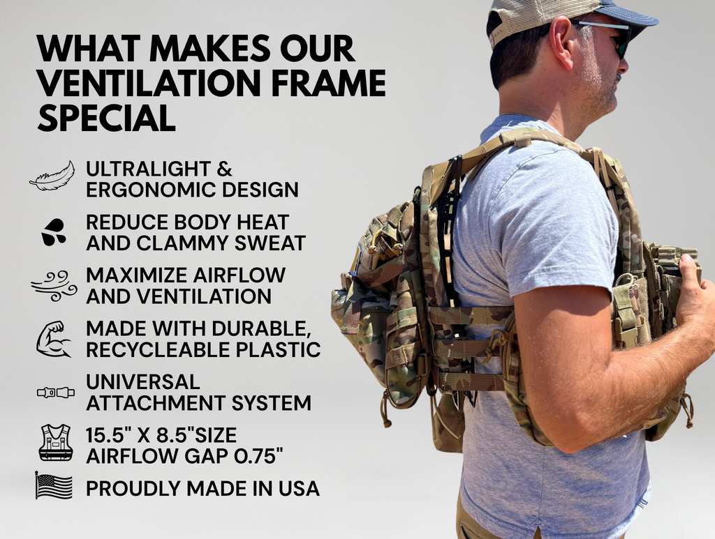 Plate Carrier Body Vest Ventilation Frame