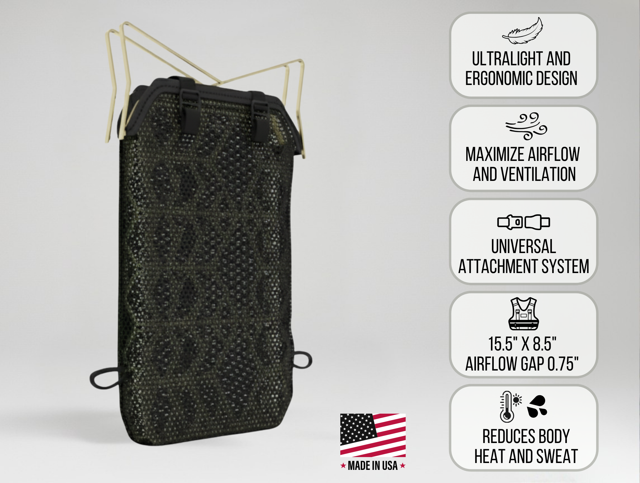 Plate Carrier Body Vest Ventilation Frame