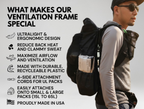 Max Ultralight Backpack Ventilation Frame + Sleeve (New)