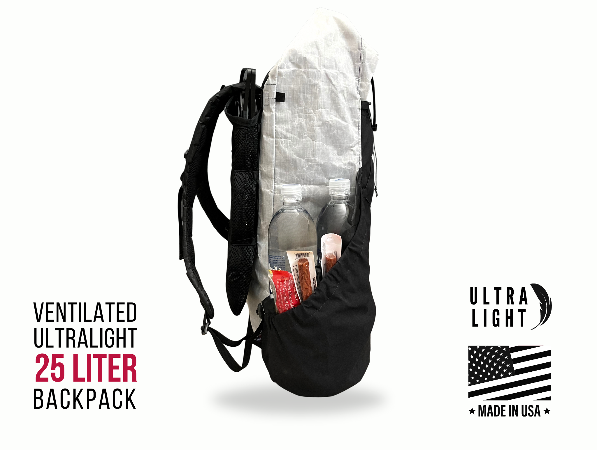 25L Dayhike UL Framed Backpack with Mega-Pockets