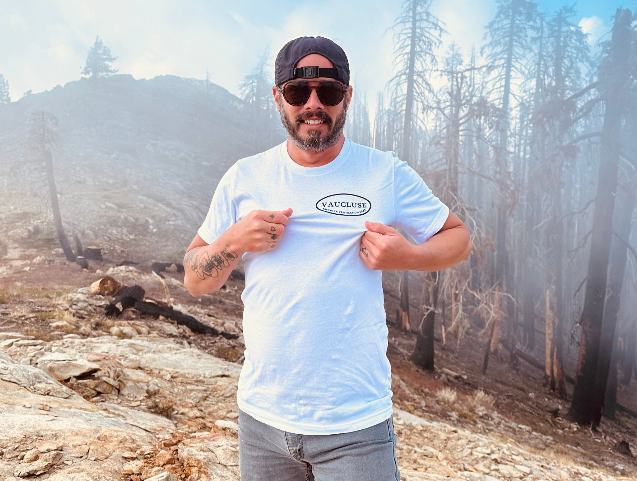 Vaucluse Gear Hexagon Ventilation Frame White T-Shirt