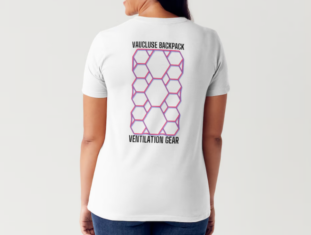Vaucluse Gear Hexagon Ventilation Frame White T-Shirt