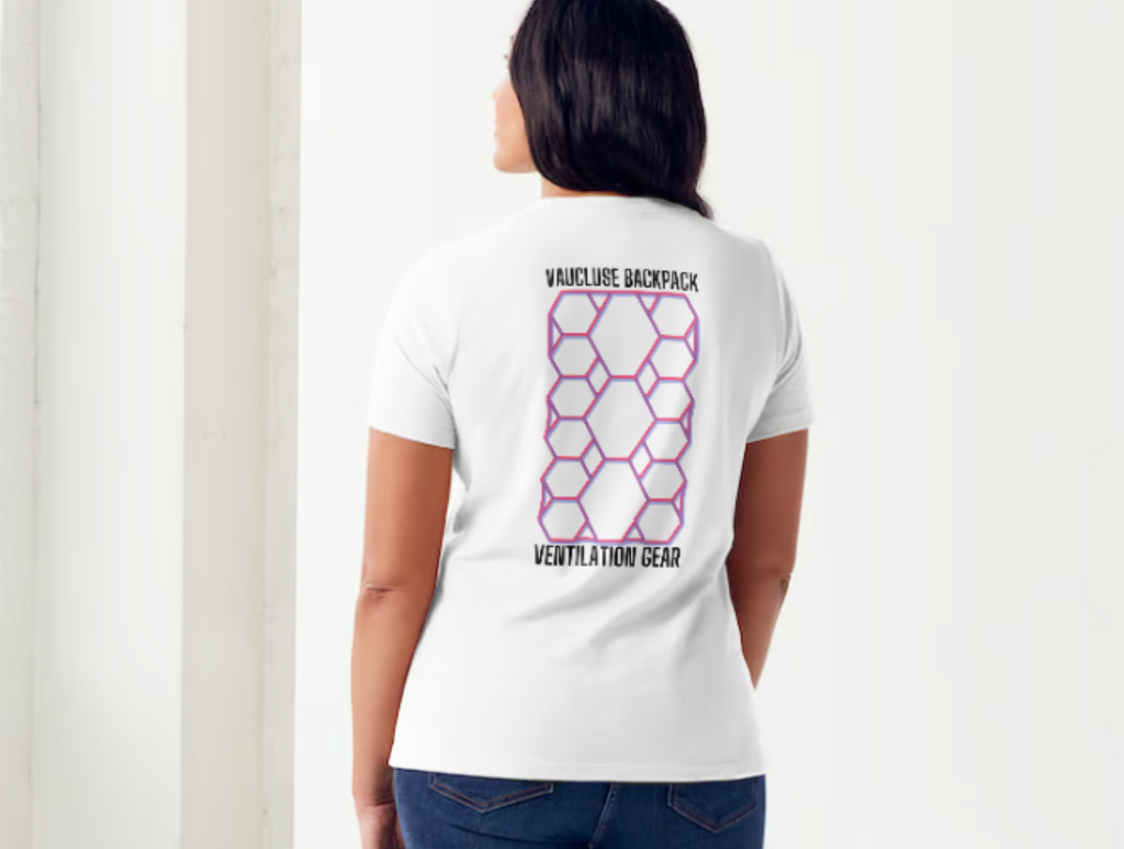 Vaucluse Gear Hexagon Ventilation Frame White T-Shirt