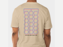 Load image into Gallery viewer, Vaucluse &quot;Sweat Less. Explore More&quot; Cream-Magenta T-Shirt
