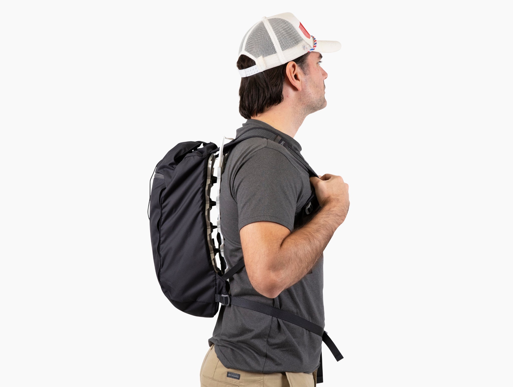 ZUZG Cooling Backpack Ventilation Frame With Fans - Sweat Proof Airflow Backpack Breathable Lightweight Daypack For Outdoor Work Hiking I3090720638